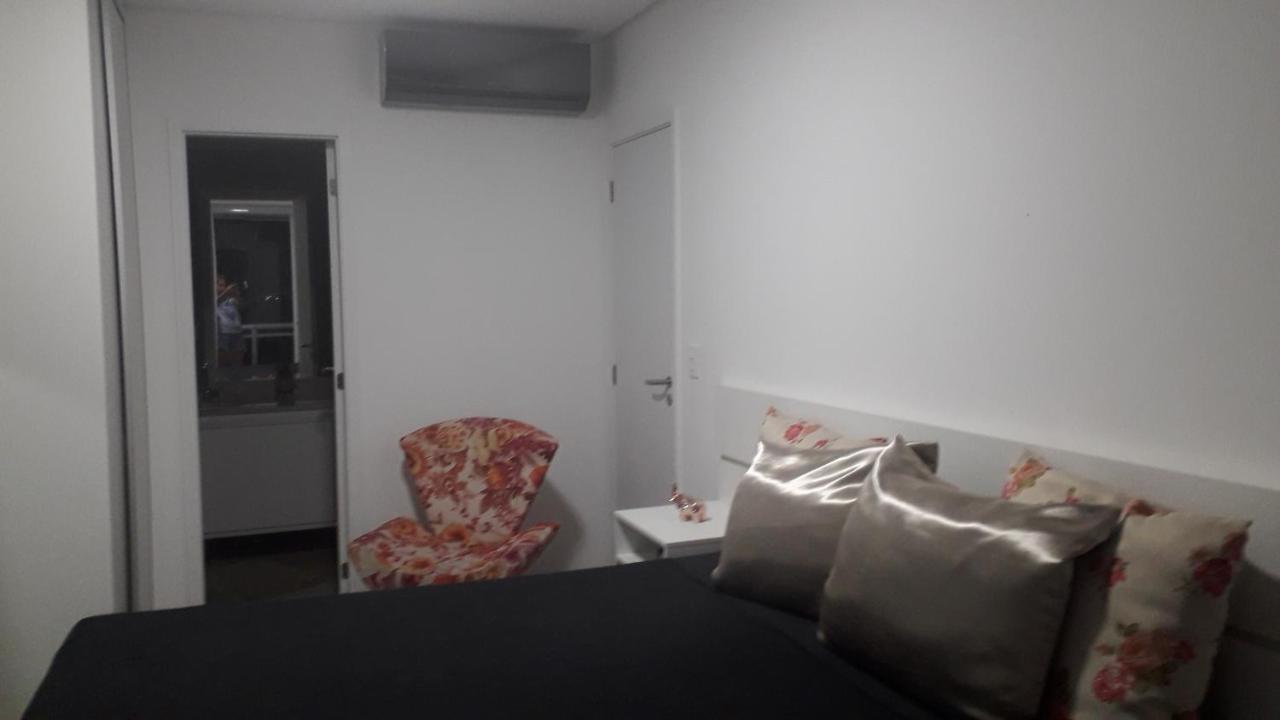 Maravilhoso Apto Vista Mar Jacuzzi Wi Fi Pe Areia Santos  Bagian luar foto