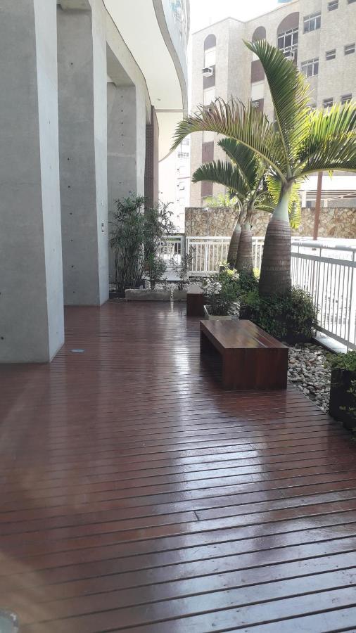 Maravilhoso Apto Vista Mar Jacuzzi Wi Fi Pe Areia Santos  Bagian luar foto