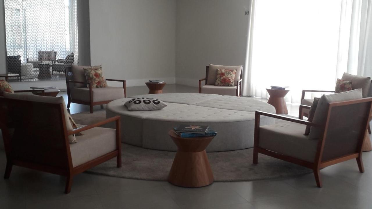 Maravilhoso Apto Vista Mar Jacuzzi Wi Fi Pe Areia Santos  Bagian luar foto