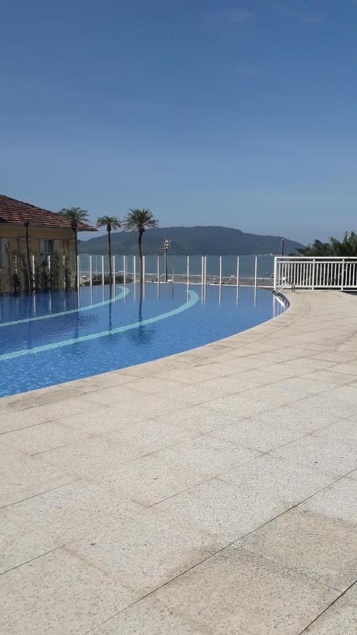 Maravilhoso Apto Vista Mar Jacuzzi Wi Fi Pe Areia Santos  Bagian luar foto