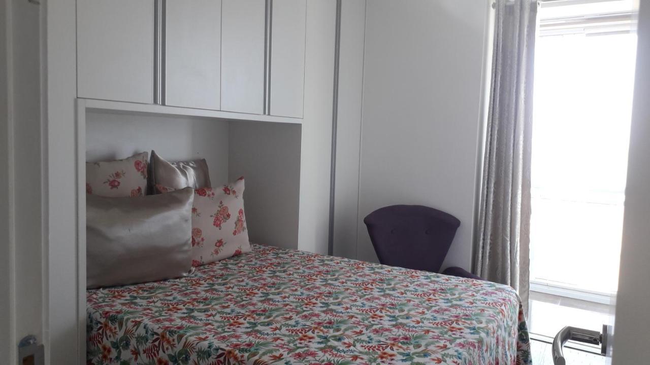 Maravilhoso Apto Vista Mar Jacuzzi Wi Fi Pe Areia Santos  Bagian luar foto