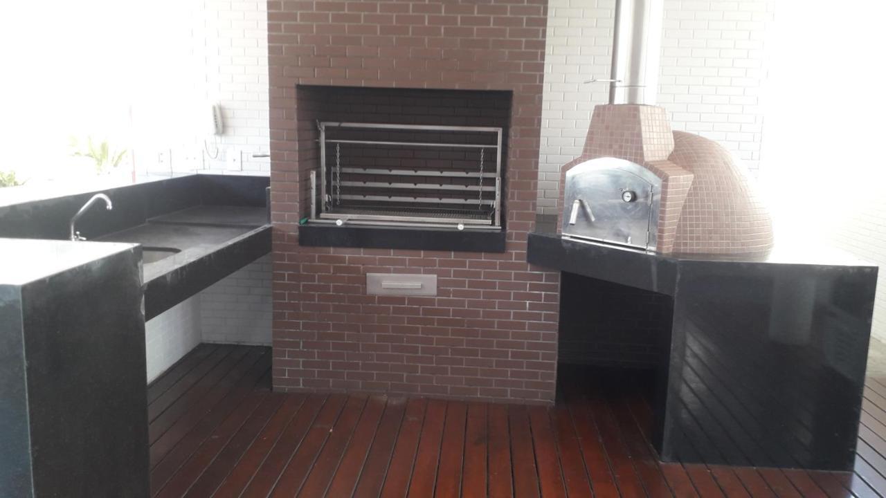 Maravilhoso Apto Vista Mar Jacuzzi Wi Fi Pe Areia Santos  Bagian luar foto