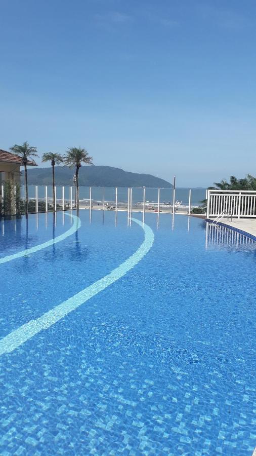 Maravilhoso Apto Vista Mar Jacuzzi Wi Fi Pe Areia Santos  Bagian luar foto